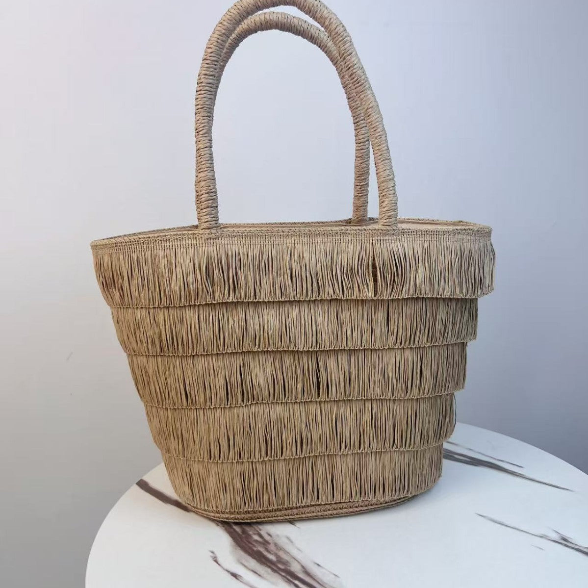 Sac à main tendance à pompon décoratif