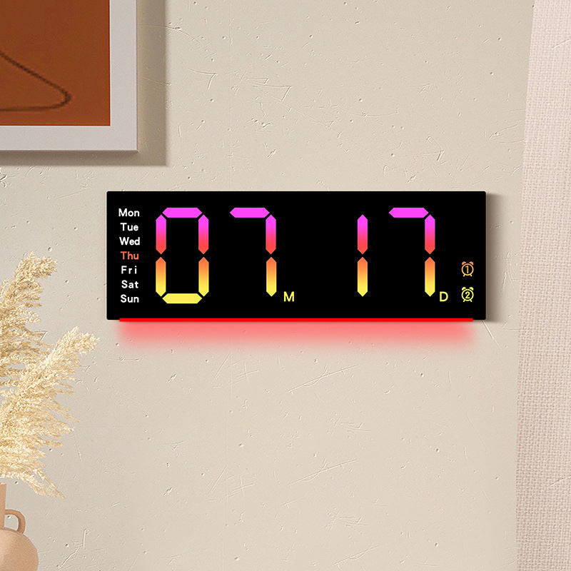 Horloge murale numérique avec capteur de température