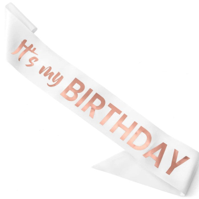 Bande d'anniversaire festive pour femme avec motif pailleté
