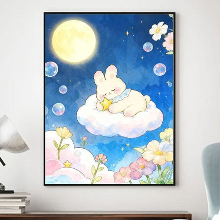 Décoration murale fantaisiste sur le thème des animaux