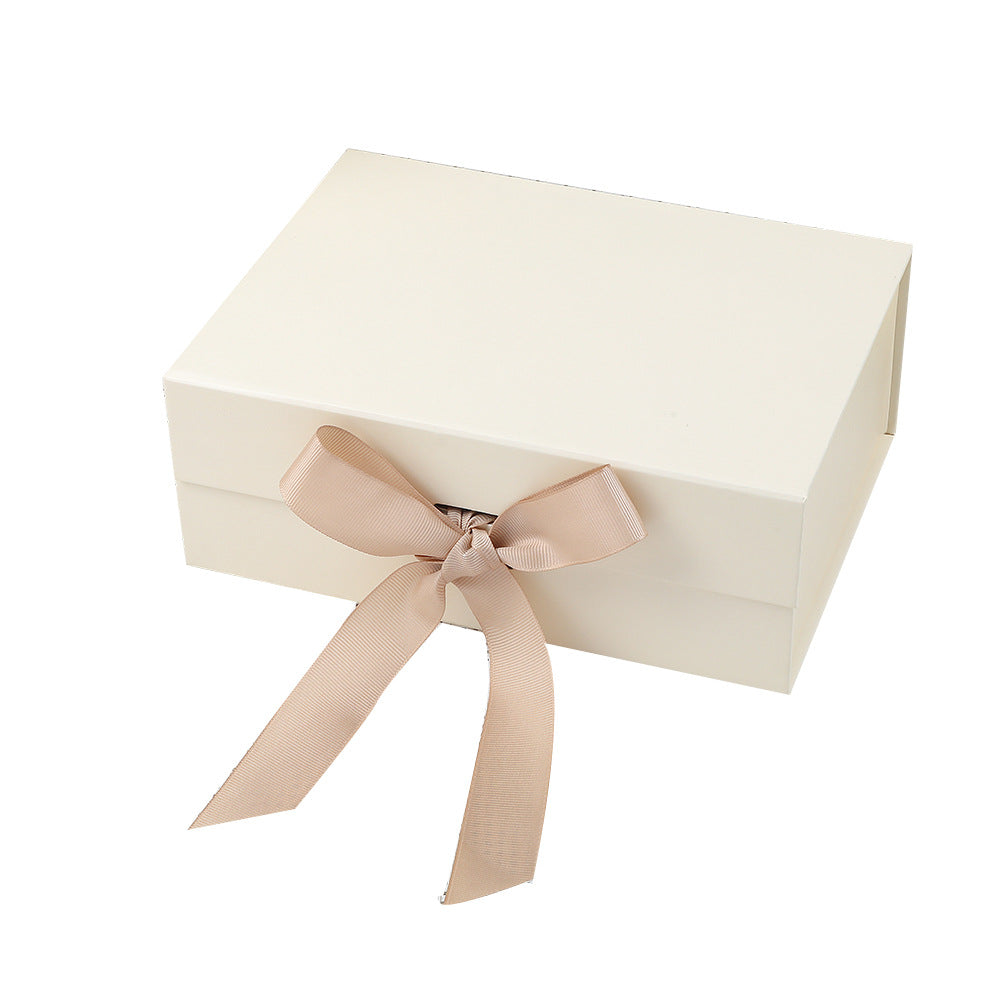 Coffret cadeau magnétique haut de gamme avec guirlande lumineuse LED et carte de vœux