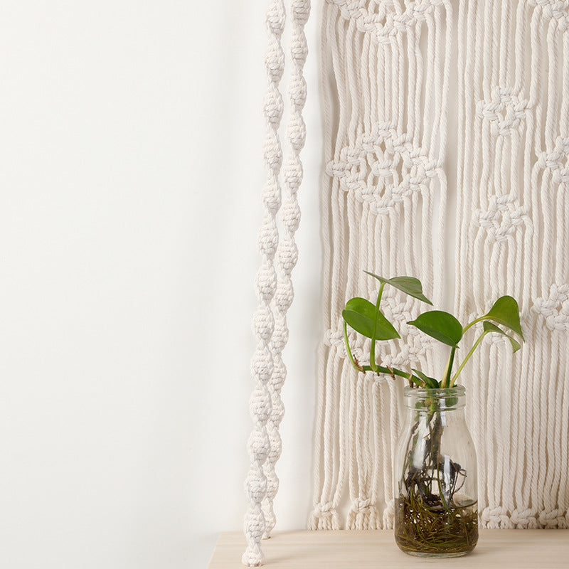 Étagère murale en macramé avec cintre