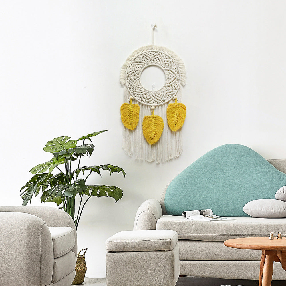 Décoration murale en macramé avec un attrait élégant