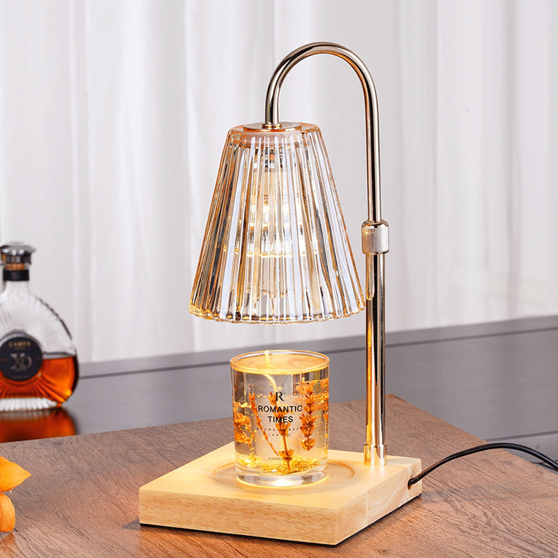 Lampe de bureau classique en verre cristal