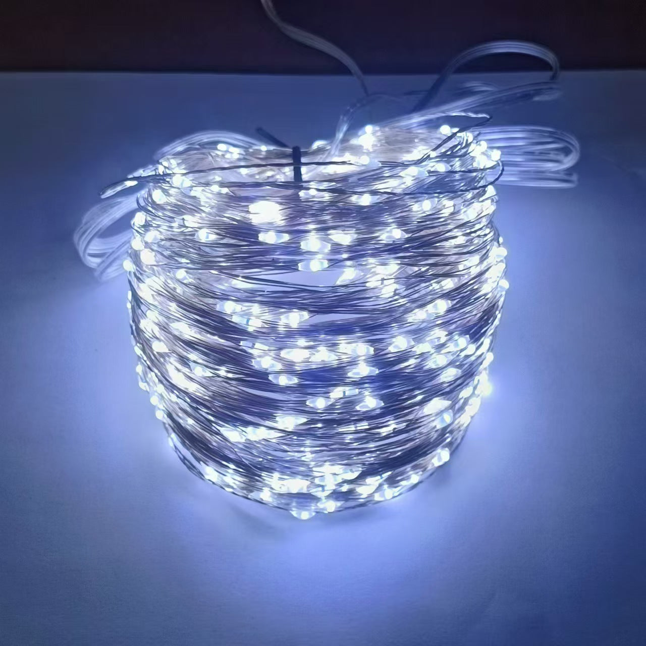 Guirlandes lumineuses solaires d'extérieur, étanches, avec piquet à double panneau et en Mode mémoire