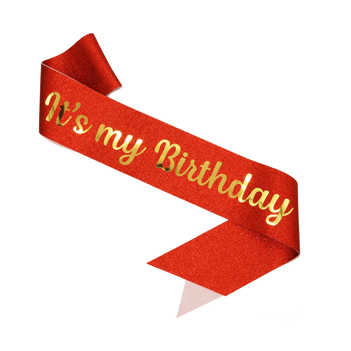 Bande d'anniversaire festive pour femme avec motif pailleté