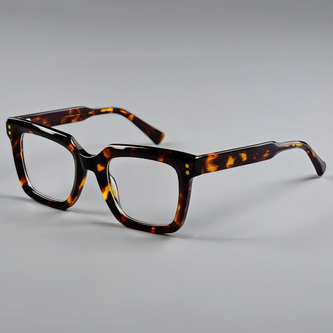 Monture de lunettes carrée en acétate rétro Tatt