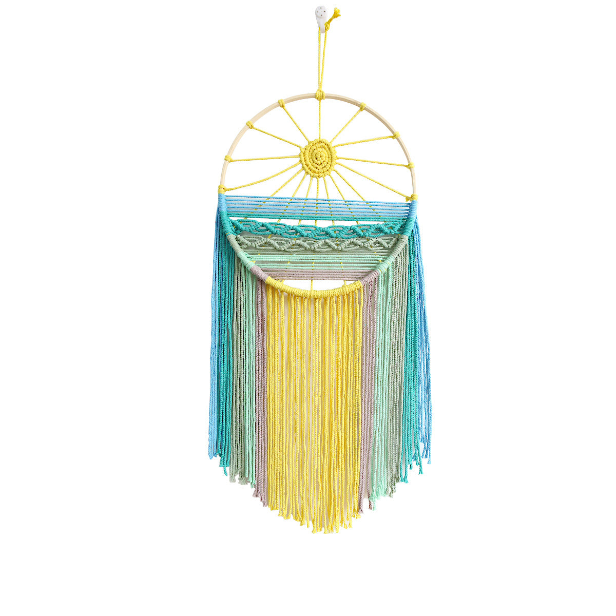 Décoration murale en macramé avec un attrait élégant