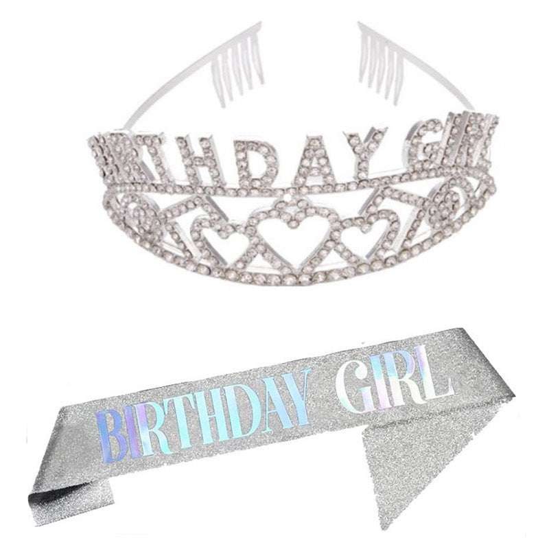 Couronne et bandeau d'anniversaire pour femme