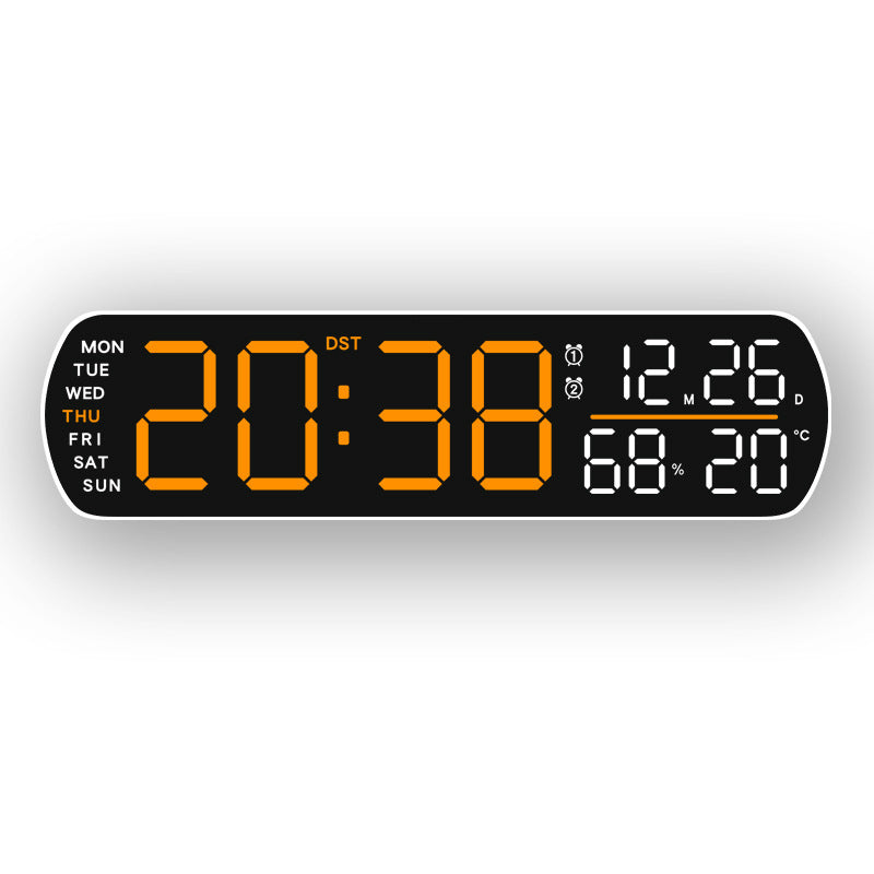 Horloge murale numérique avec affichage multifonctionnel