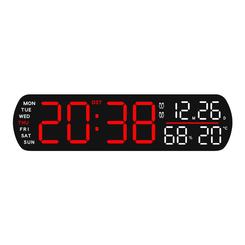 Horloge murale numérique avec affichage multifonctionnel
