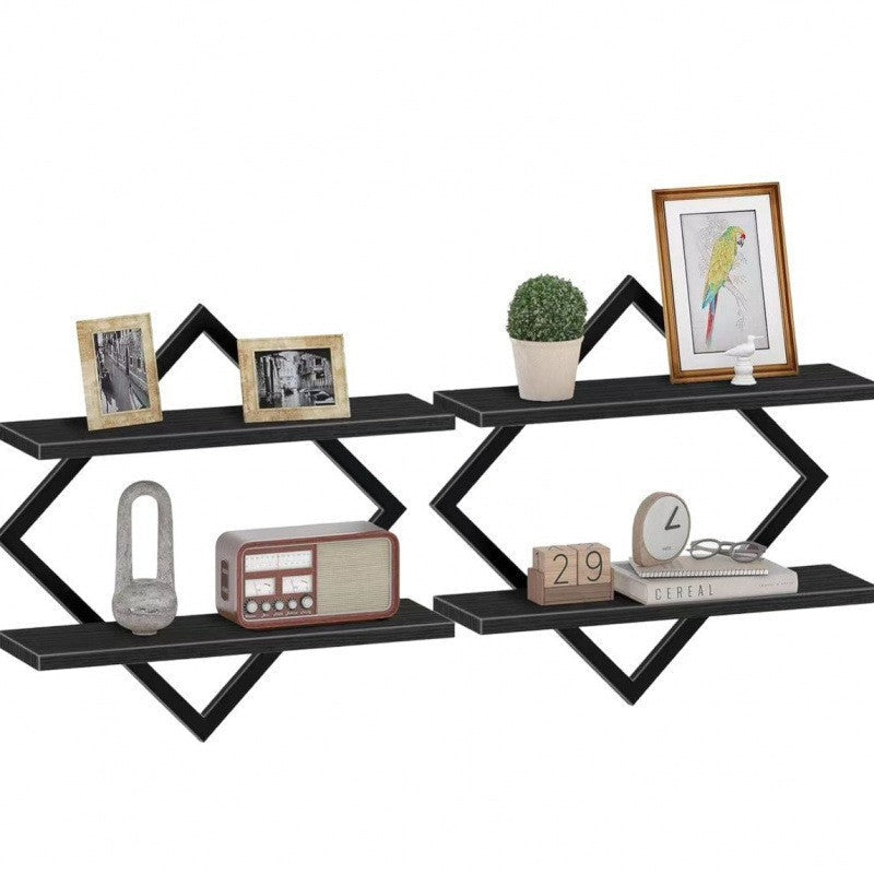 Etagère murale au design moderne en zigzag