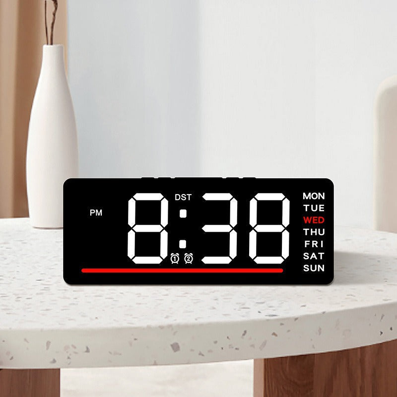 Horloge murale numérique avec affichage LED