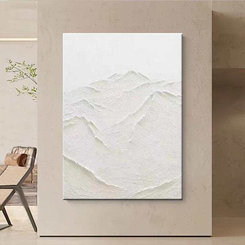 Décoration murale en toile de montagne texturée artistique