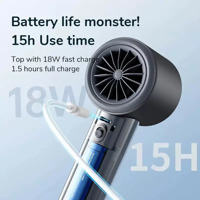 Sèche-cheveux portable sans fil rechargeable taille unique unisexe avec affichage numérique, contrôle du vent à plusieurs vitesses et cordon de voyage