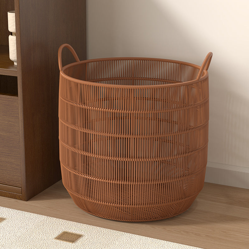 Panier à linge pour femme en matériau tressé de haute qualité avec poignées élégantes