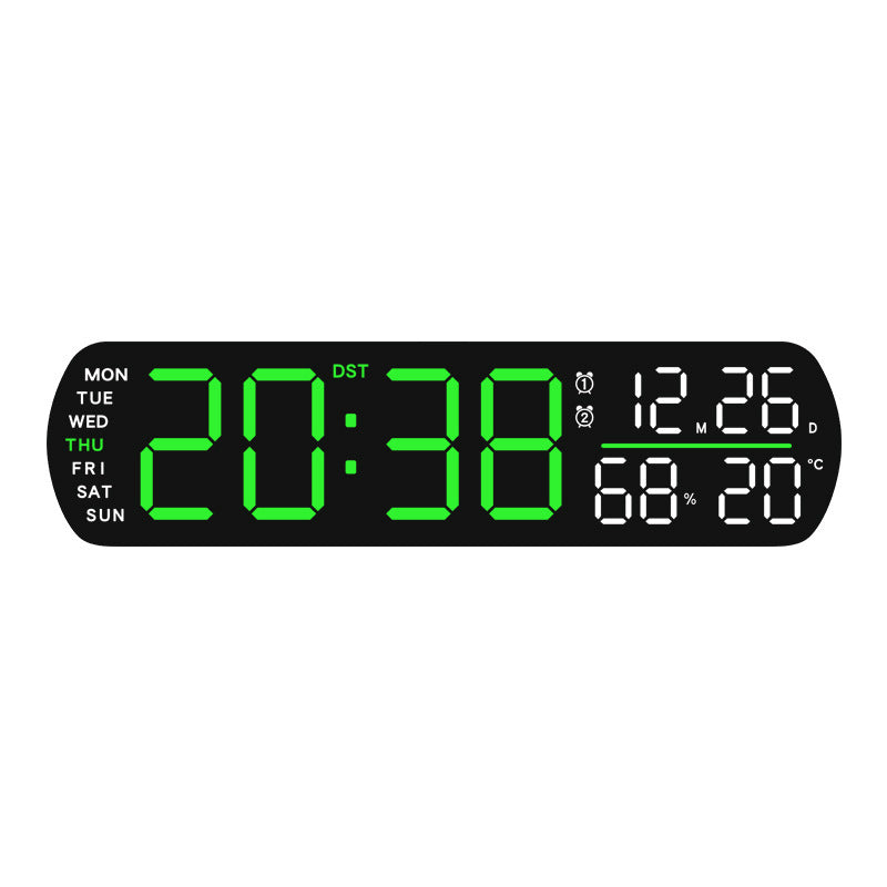 Horloge murale numérique avec affichage multifonctionnel