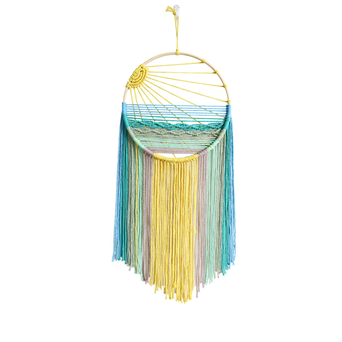 Décoration murale en macramé avec un attrait élégant