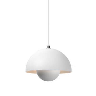 Lampe à suspension Scandinavische Halfrond Metalen Kap 1-Lichtpunt Modern Design Eetkamer Woonkamer | Sansotis