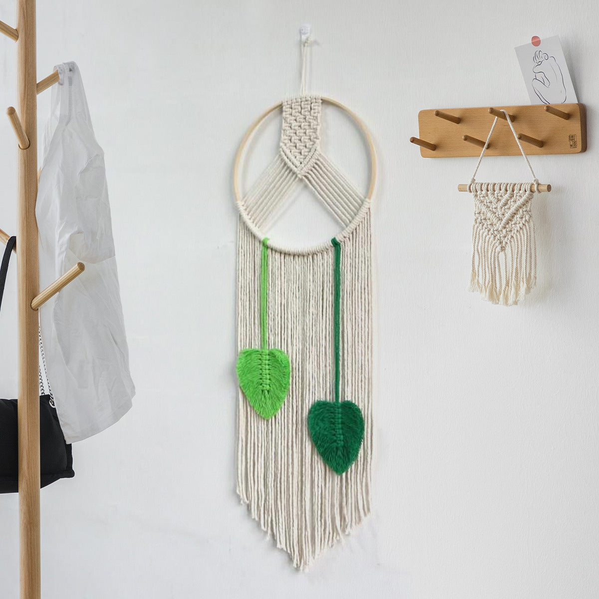 Décoration murale en macramé avec un attrait élégant