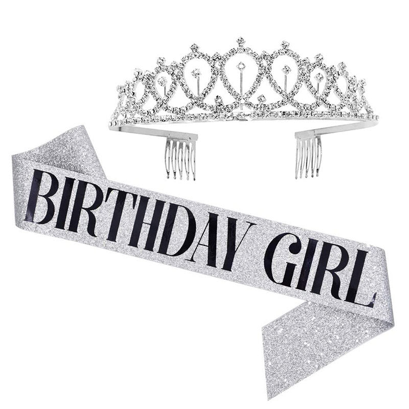 Couronne et bandeau d'anniversaire pour femme