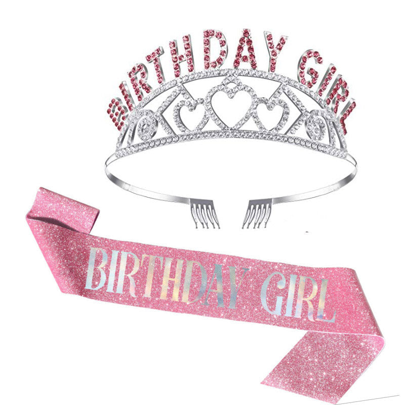 Couronne et bandeau d'anniversaire pour femme