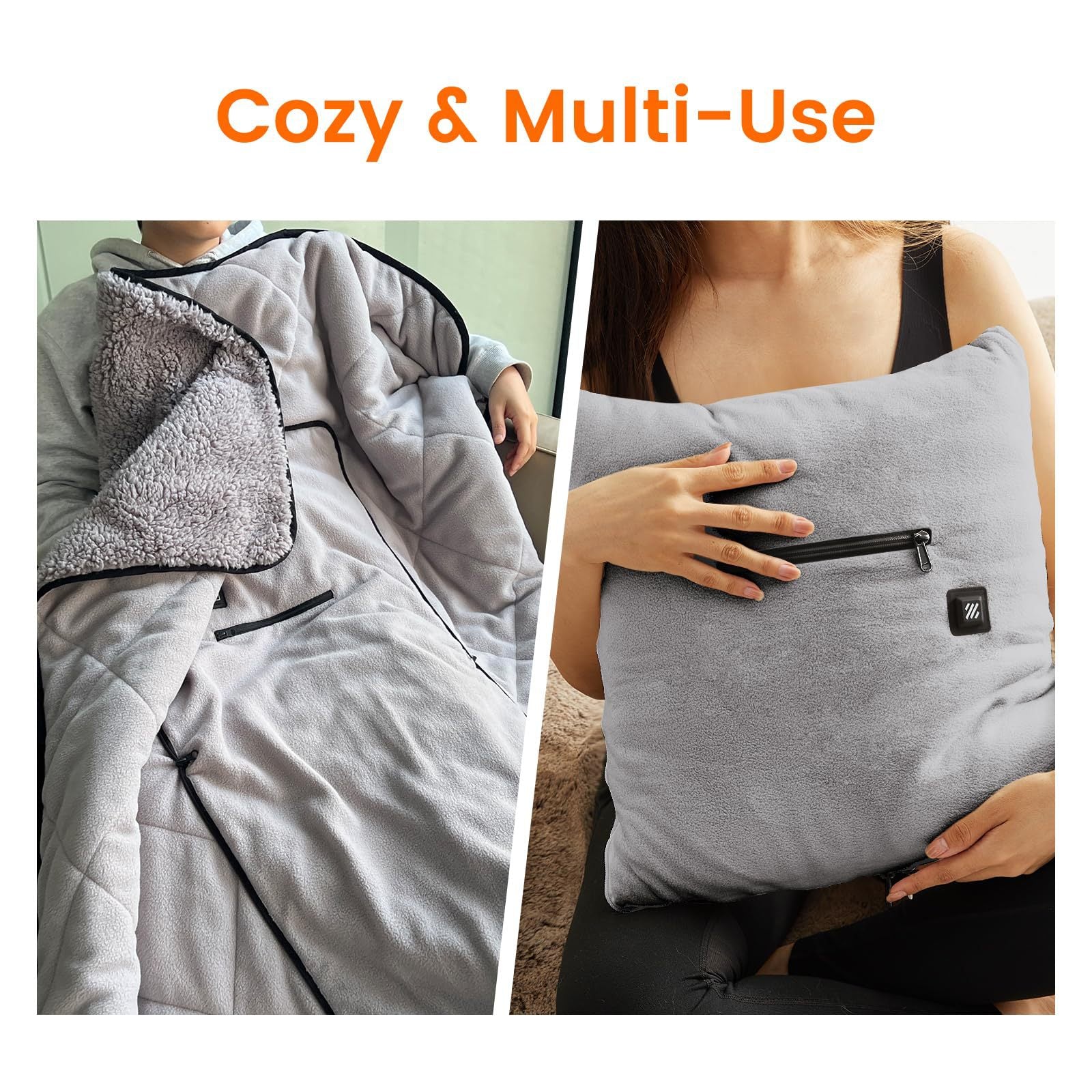 Couverture chauffante pour femme