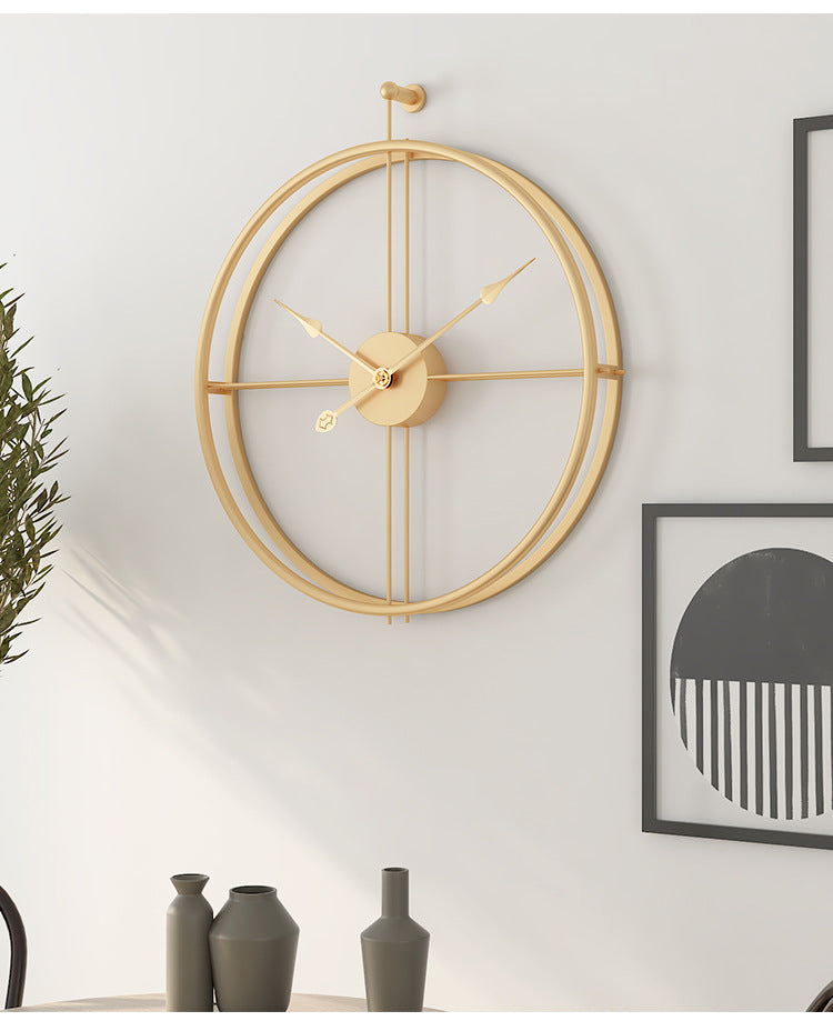 Grande horloge murale silencieuse minimaliste nordique 20 pouces