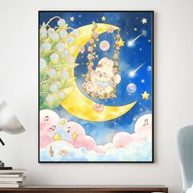 Décoration murale fantaisiste sur le thème des animaux