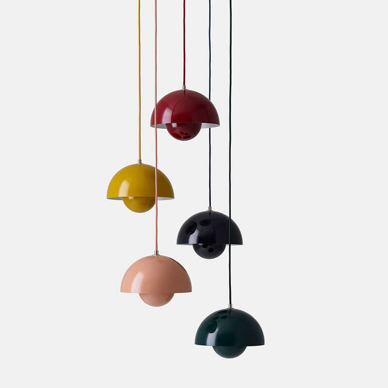 Lampe à suspension Scandinavische Halfrond Metalen Kap 1-Lichtpunt Modern Design Eetkamer Woonkamer | Sansotis