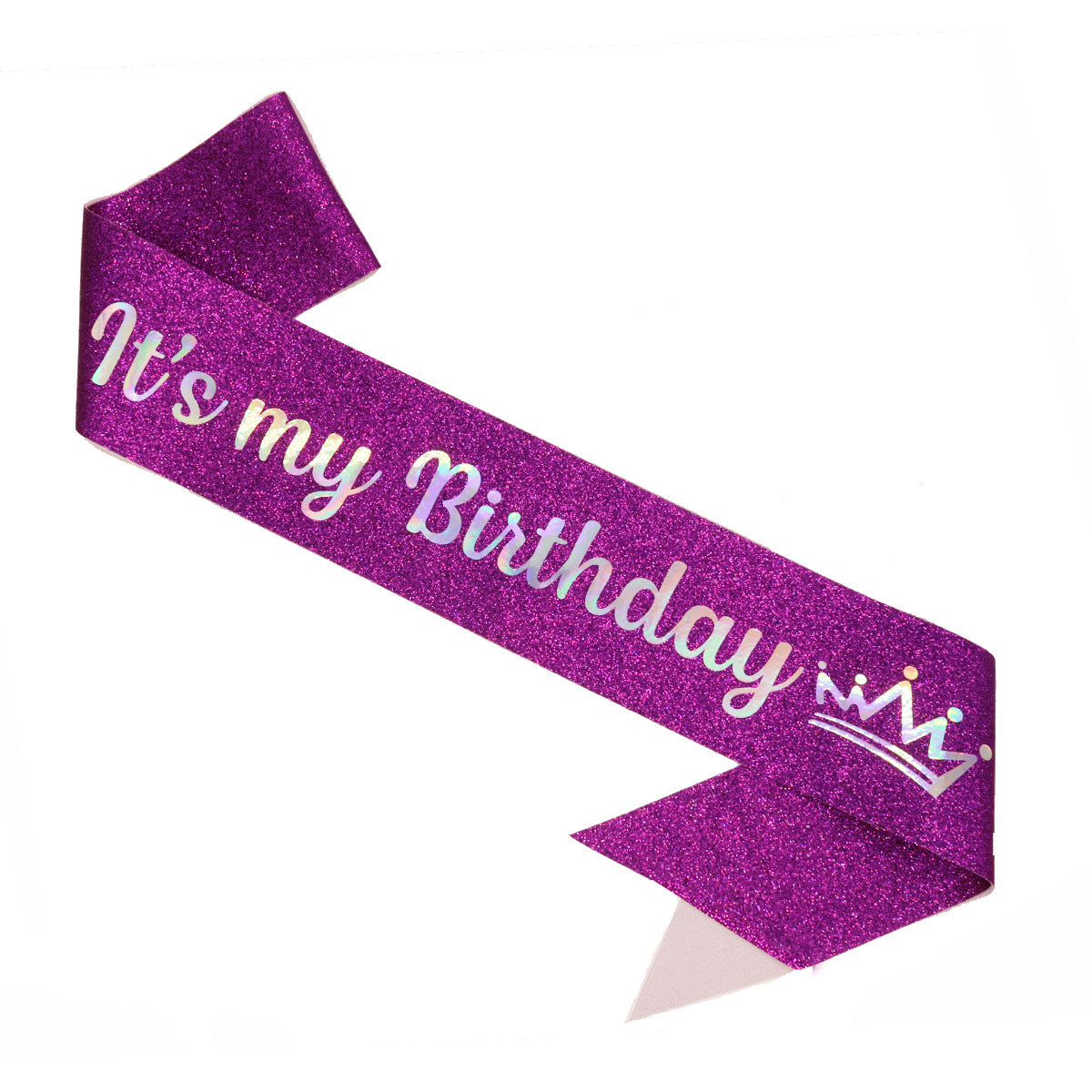Bande d'anniversaire festive pour femme avec motif pailleté
