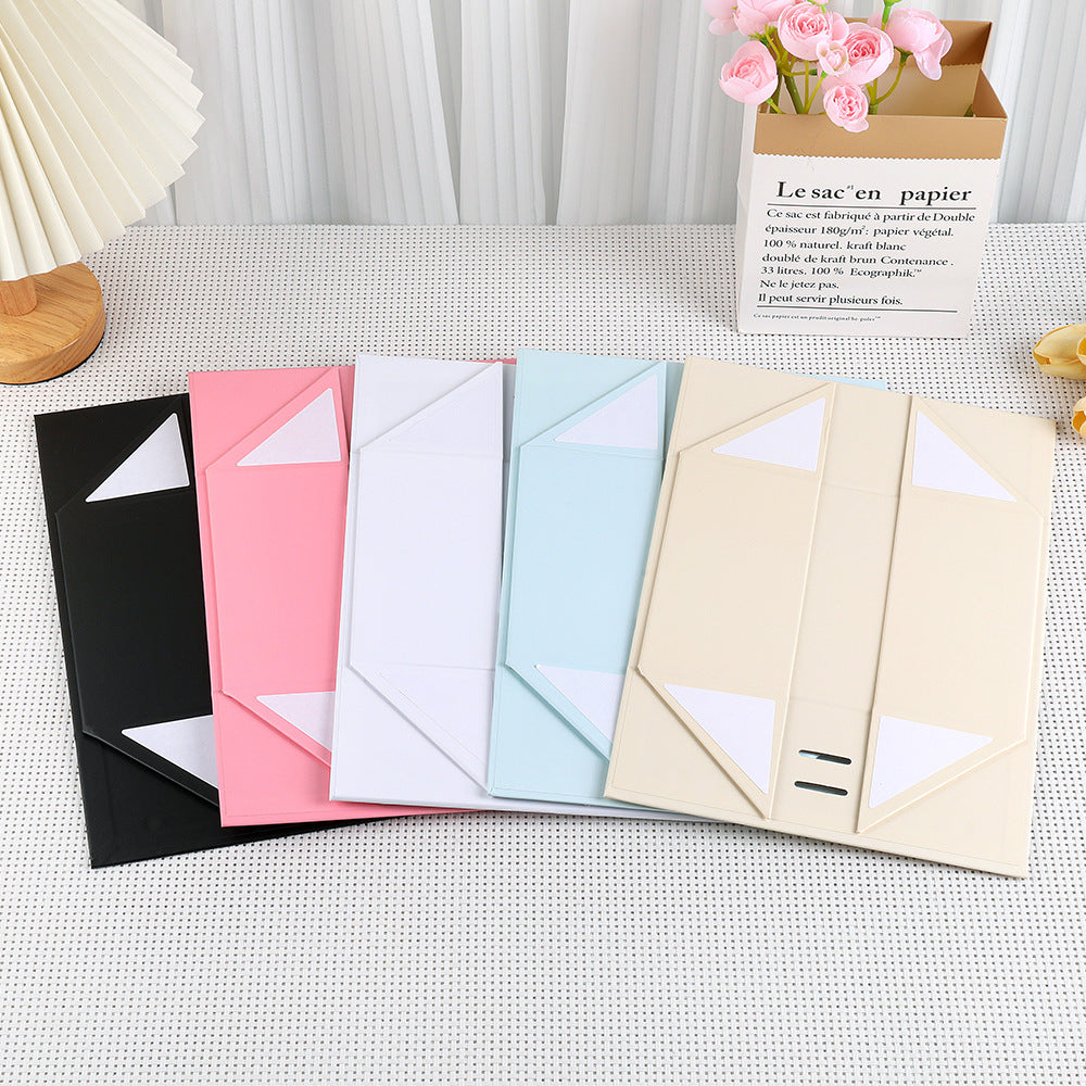 Coffret cadeau magnétique haut de gamme avec guirlande lumineuse LED et carte de vœux