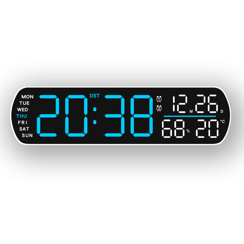 Horloge murale numérique avec affichage multifonctionnel