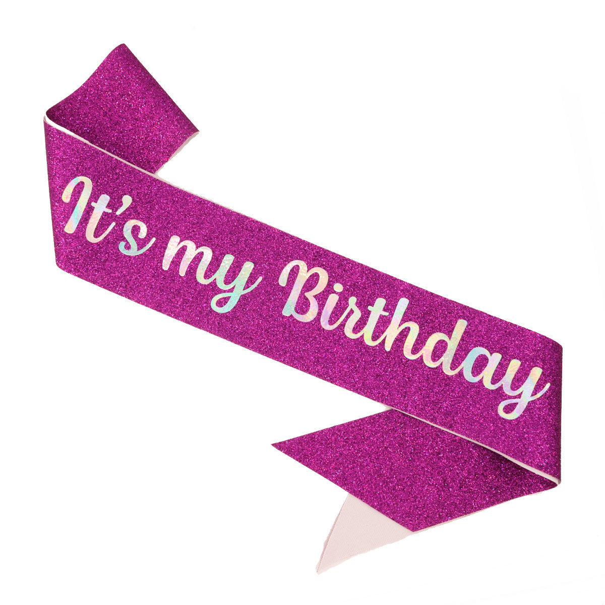 Bande d'anniversaire festive pour femme avec motif pailleté