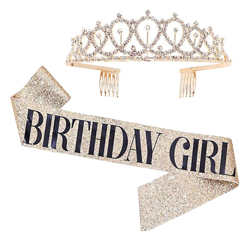 Couronne et bandeau d'anniversaire pour femme