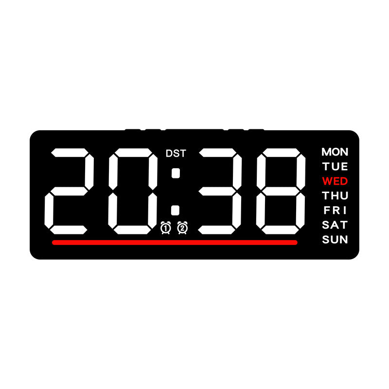 Horloge murale numérique avec affichage LED