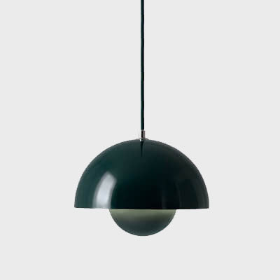 Lampe à suspension Scandinavische Halfrond Metalen Kap 1-Lichtpunt Modern Design Eetkamer Woonkamer | Sansotis