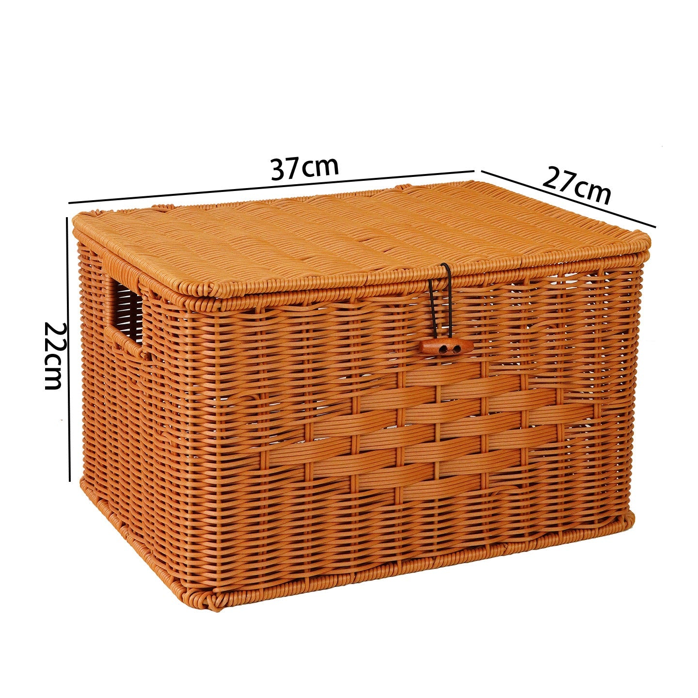 Panier à linge rectangulaire pour femme en matériau tressé