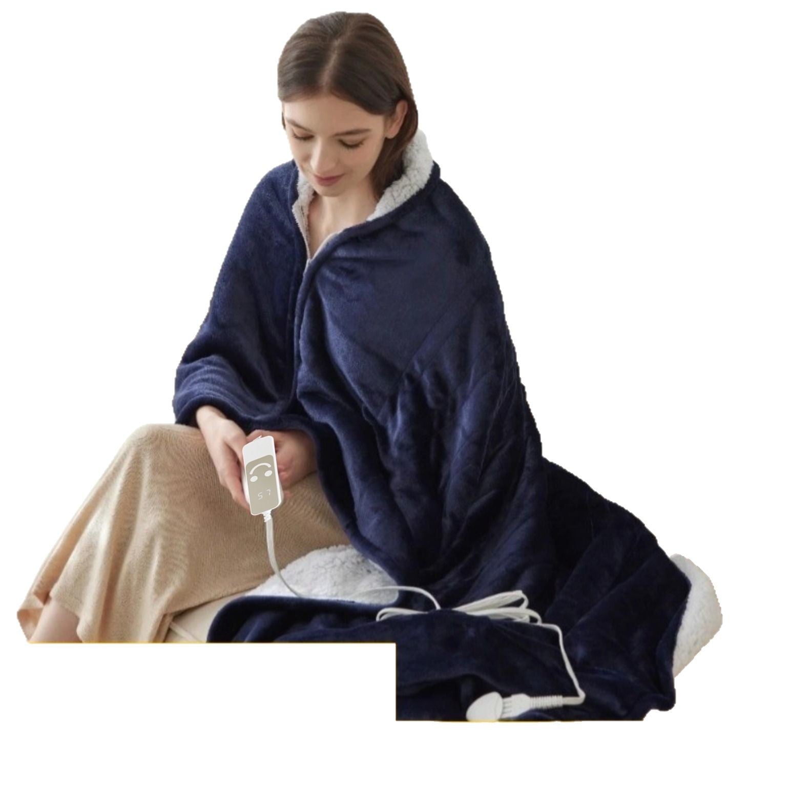 Couverture douillette chauffante