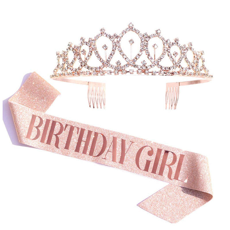 Couronne et bandeau d'anniversaire pour femme
