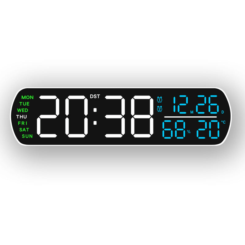Horloge murale numérique avec affichage multifonctionnel