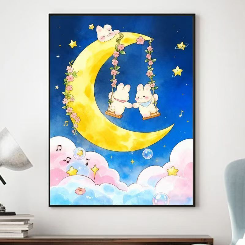 Décoration murale fantaisiste sur le thème des animaux