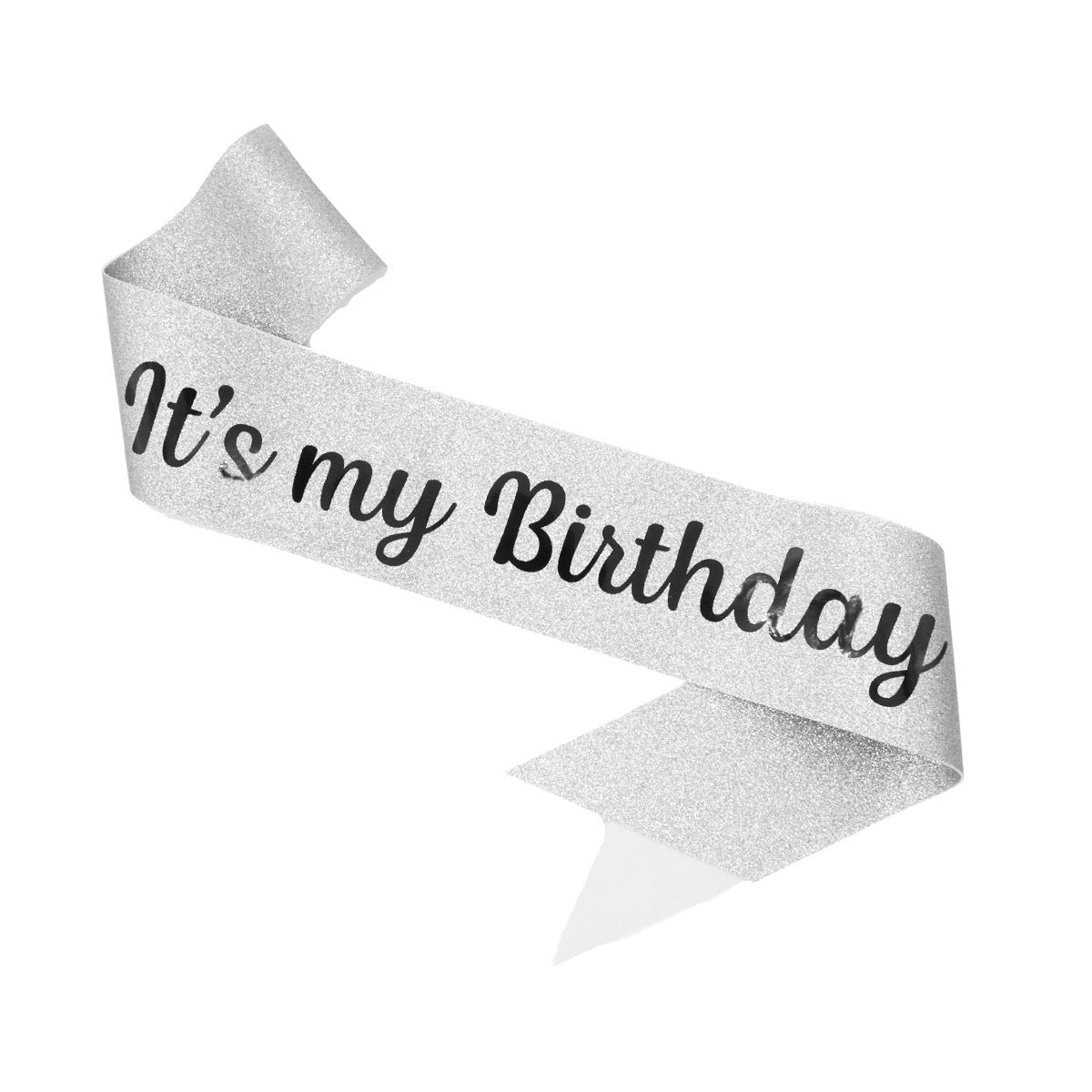 Bande d'anniversaire festive pour femme avec motif pailleté