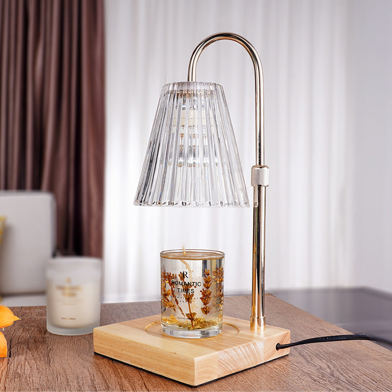 Lampe de bureau classique en verre cristal
