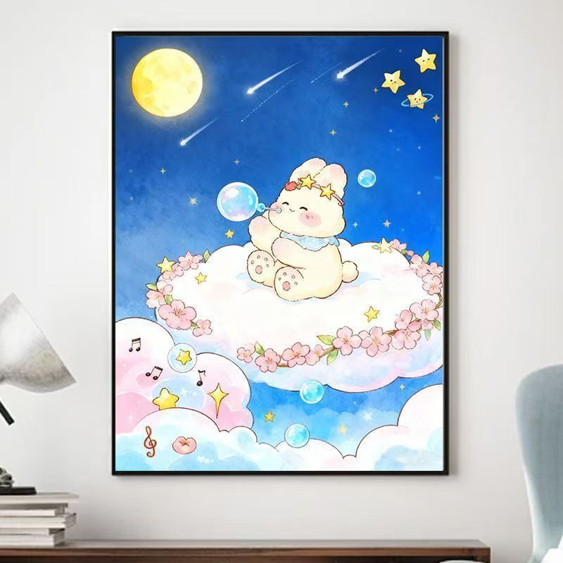 Décoration murale fantaisiste sur le thème des animaux