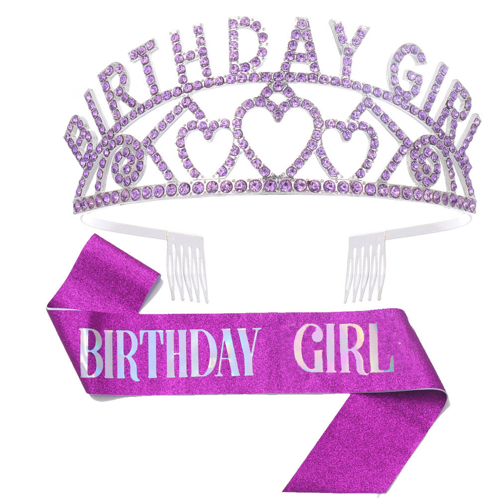 Couronne et bandeau d'anniversaire pour femme