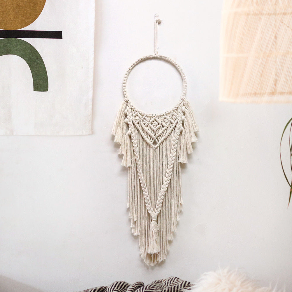 Décoration murale en macramé avec un attrait élégant