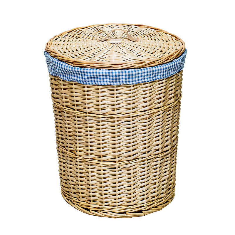 Panier à linge décoratif en osier