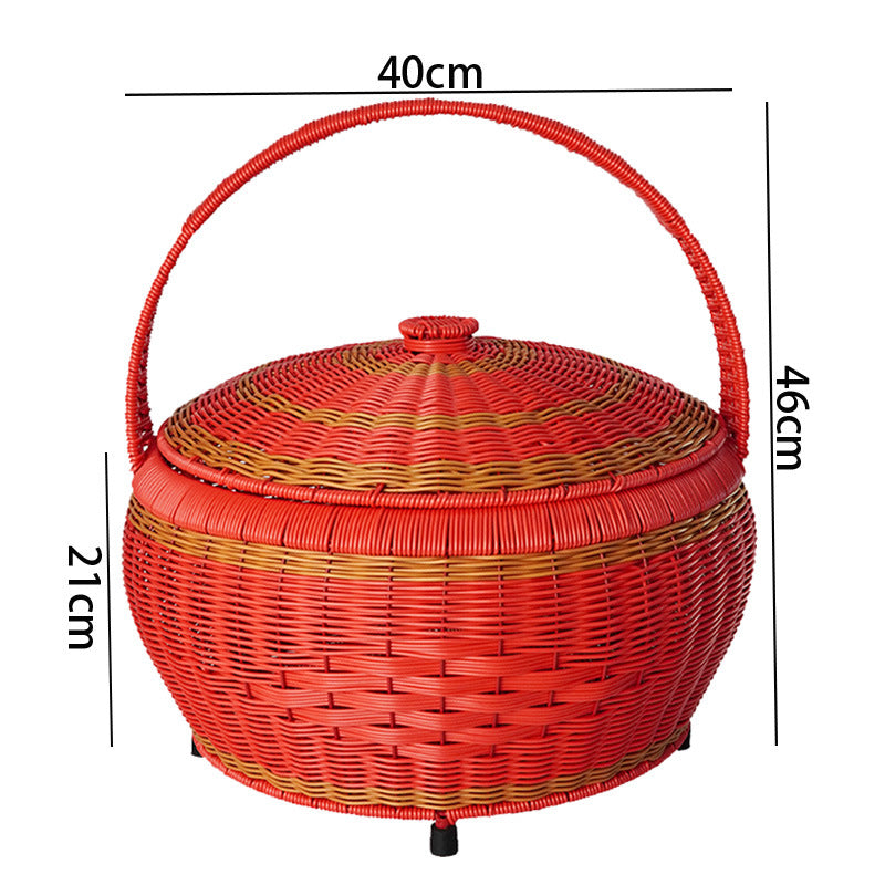 Panier à linge élégant pour femme avec couvercle et poignées pratiques