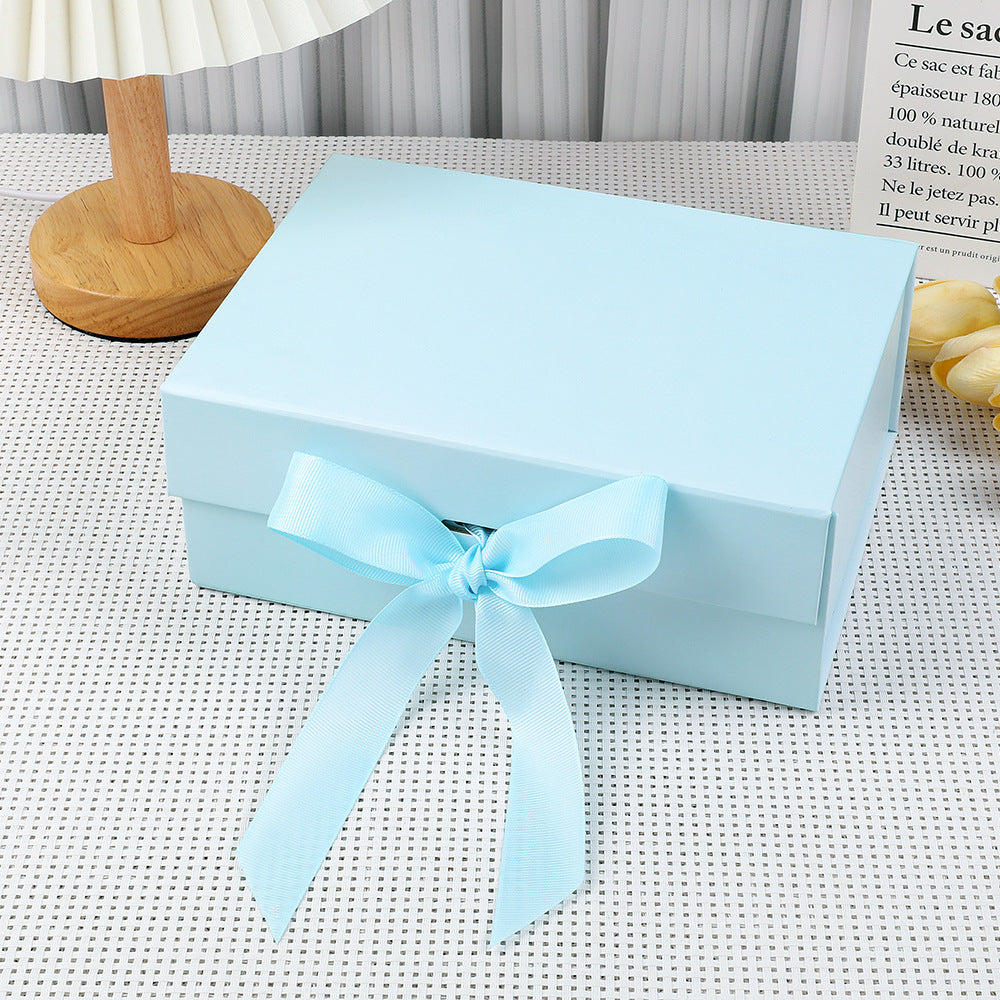 Coffret cadeau magnétique haut de gamme avec guirlande lumineuse LED et carte de vœux